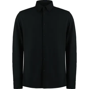 Kustom Kit Košile Superwash KK 143 piqué, dlouhý rukáv COT43014300213-black 3XL Černá