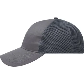 Pracovní přilba Myrtle Beach Kšiltovka MB 6216 vzdušná síťovina, 6 panelová COT03621667099-dark grey Šedá tmavá UNI