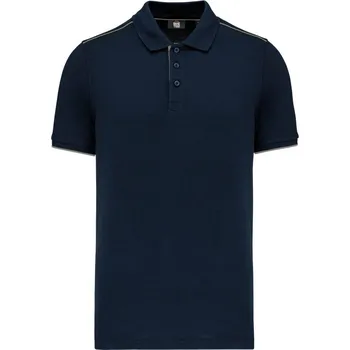 Kariban Polokošile Day-to-Day WK270, krátký rukáv, pánská COT20W27038402-navy/silver M Modrá tmavá/stříbrná