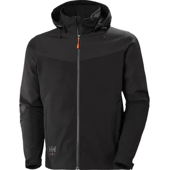 pracovní bunda Helly Hansen Bunda Oxford 74290 s kapucí, 3-vrstvá, softshellová COT59429000213-black 3XL Černá