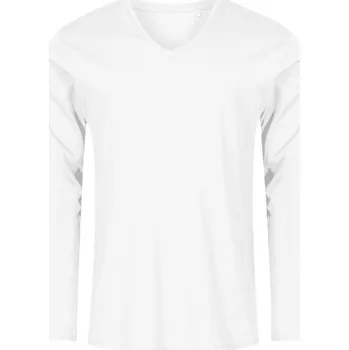 pracovní tričko Promodoro Tričko Promodoro 1460 s výstřihem do V , dlouhý rukáv, pánské COT40146000102-white M Bílá