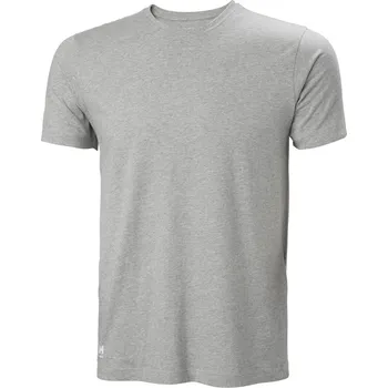 pracovní tričko Helly Hansen Tričko Manchester Classic 79161, krátký rukáv, pánské COT59916107705-grey melang 2XL Melír šedá