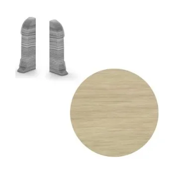 AC AP28 koncovka L+P k liště NGF56, PVC dub unikát, v: 56 mm, 1 pár