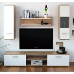 Obývací stěna WAW - dub wotan / bílá - SLEVA 3% s kodem radost25