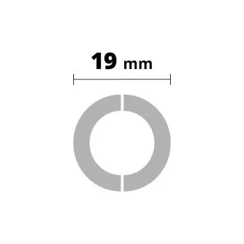 soklová lišta Salag AP54 rozeta, PVC buk, průměr: 19 mm, 2 ks