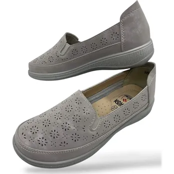 Dámské mokasíny Koka Dámské šedé zdravotní mokasíny Barva: Šedá, Velikost: 38