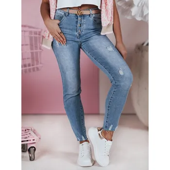 Dámské džíny Dámské džíny skinny DITAN UY2383 Barva: Nebeská, Velikost: XL