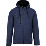 Kariban Bunda s kapucí Kariban PA365, fleecová, pletená, pánská COT20P365o5301-navy melang S Melír navy
