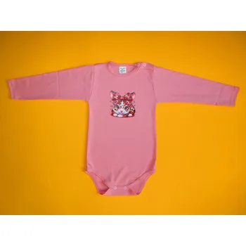 Arex, ČR Dívčí body dlouhý rukáv s obrázkem Barva: starorůžová, Velikost: 104, Varianta: Motiv králíček