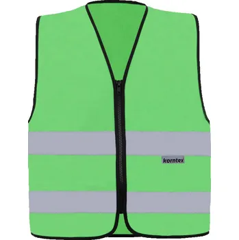 pracovní vesta Korntex Vesta RX217 – Cologne se zipem, reflexní COT76R21708603-neon green L Zelená neon