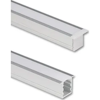 LED páska Vestavný hliníkový profil VI, 18x15mm, včetně mléčného difuzoru, 2m