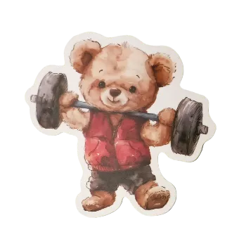 samolepka Samolepky - pohádkový medvídek II (sada 5 ks)