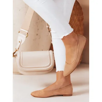 Dámské lodičky Baleriny dámské na plochém podpatku GLAMINO ZY0763 Barva: Khaki, Velikost: 39