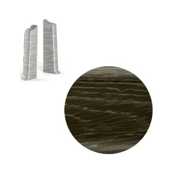 AC AP31 koncovka L+P k soklové liště NG62, PVC dub pálený, v: 62 mm, 1 pár