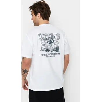 Pánské tričko Dickies Bricklane (white) L, bílá