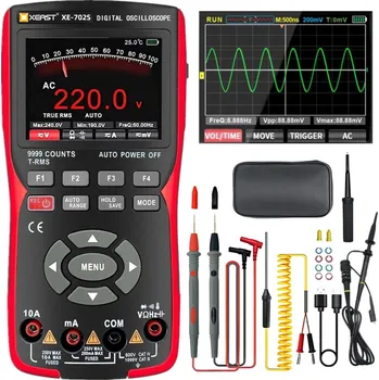 Osciloskop Ruční osciloskopický multimetr 2 v 1, 10MHz šířka pásma 48MSa/s s vysokým vzorkováním Profesionální osciloskop, digitální multim X001TQL7E5