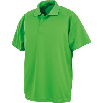 Pánské tričko Spiro Polokošile Aircool S288X, sportovní, krátký rukáv COT29288X12213-lime 3XL Zelená lime