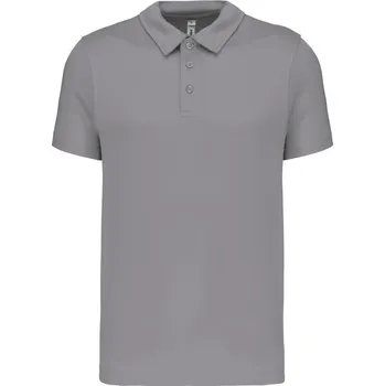 Pánské oblečení Kariban Polokošile Kariban PA482 CoolPlus®, krátký rukáv, pánská COT20P482a1204-fine grey XL Šedá fine