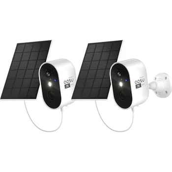 IP kamera AOSU 2K QHD venkovní bezpečnostní kamera s dobíjecí baterií a solárním panelem, kamerový dohled WLAN, bezdrátová vnitřní bezpečn B0C813HY4L