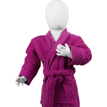 The One Towelling Župan Baby Bathrobe, dětský COT481007e12i2-magenta Purpurová 80-92
