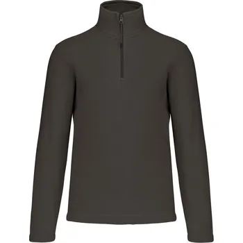 pracovní mikina Kariban Mikina Kariban K912 Enzo s 1/4 zipem, mikrofleecová COT20K91267001-dark grey S Šedá tmavá
