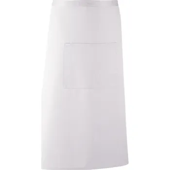 Premier Zástěra Colours PR 158 do pasu, dlouhá COT39015800199-white Bílá UNI