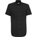 Seidensticker Košile Shirt Regular SSL, krátký rukáv COT783001002xo-black Černá 46