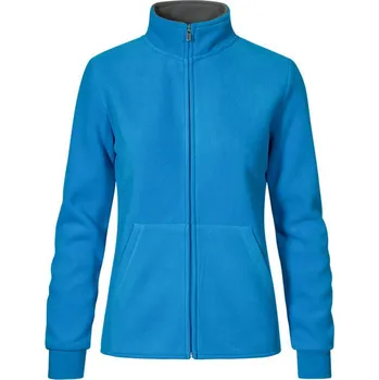 pracovní mikina Promodoro Mikina Promodoro 7985, dvojitá, fleecová, dámská COT407985v5402-turquoise/l M Tyrkysová/šedá světlá