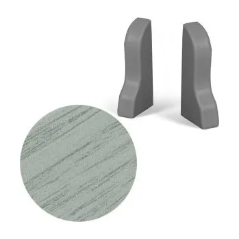 soklová lišta AC AP35 koncovka L+P k liště 08, Dub white, 1 pár