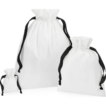Westford Mill Pytel W121 s dárkovou stuhou, bavlněný COT500121zq102-soft white/ M Bílá/černá