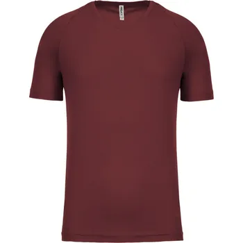 pracovní tričko Kariban Tričko PA438, sportovní, krátký rukáv, pánské COT20P43805413-wine 3XL Vínová