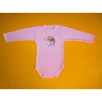 Kojenecký body Arex, ČR Dívčí body dlouhý rukáv s obrázkem Barva: světlerůžová, Velikost: 92, Varianta: Motiv holčička