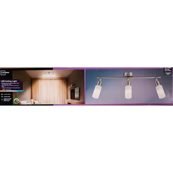 LIVARNO home Stropní LED svítidlo s 3 světly, 039209 válcové