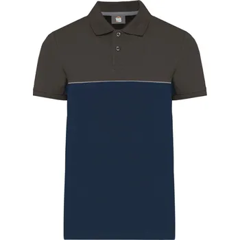 Kariban Polokošile Kariban WK210, krátký rukáv COT20W210q6213-navy/dark g 3XL Navy/šedá tmavá