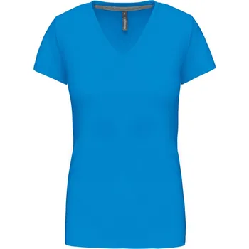 pracovní tričko Kariban Tričko K381 s výstřihem do V, krátký rukáv, dámské COT20K381i4301-tropical bl S Modrá tropical