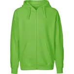 Neutral Mikina s kapucí O 63301 na zip, bio bavlna, pánská COT77633112205-lime 2XL Zelená lime