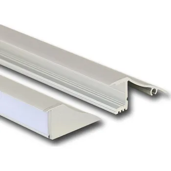 LED páska Nástěnný hliníkový profil NT, 18x41 mm, včetně mléčného difuzoru, 1 m