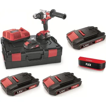 FLEX AKU šroubovák DD 2G+CA+3x AP 18.0/2.5