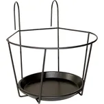 Závěsný stojan na květiny GEOMETRY 18x17 cm černý