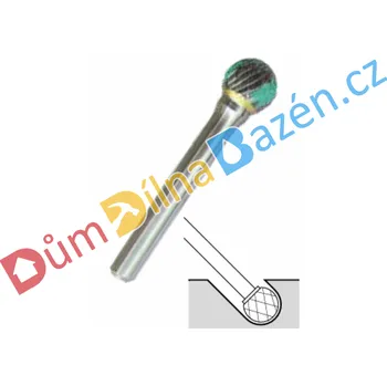 Fréza Optima OPTIMAtools technická fréza kulová Průměr: 3 mm, Stopka: 3 mm