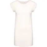 Kariban Tričkové šaty K 388, krátký rukáv, dámské COT20K38804734-off white L-XL Bílá špinavá