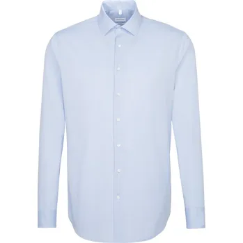 Pánská košile Seidensticker Košile Shirt Shaped LSL, dlouhý rukáv COT781000037xg-light blue Modrá světlá 38