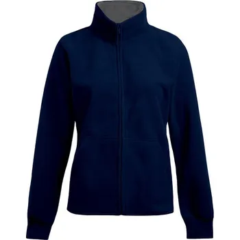 pracovní mikina Promodoro Mikina Promodoro 7985, dvojitá, fleecová, dámská COT407985q4302-navy/light M Navy/šedá světlá
