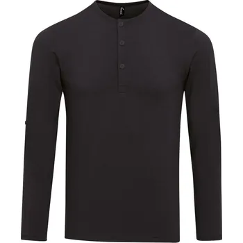 pracovní tričko Premier Tričko PR218 s rolovatelnými dlouhými rukávy, pánské COT39021800204-black XL Černá