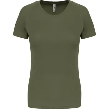 pracovní tričko Kariban Tričko PA439, sportovní, krátký rukáv, dámské COT20P439a1400-green olive XS Olivová