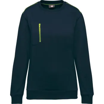 pracovní mikina Kariban Mikina Day-to-Day WK403 COT20W403agk00-navy/fluore XS Navy/žlutá fluorescent