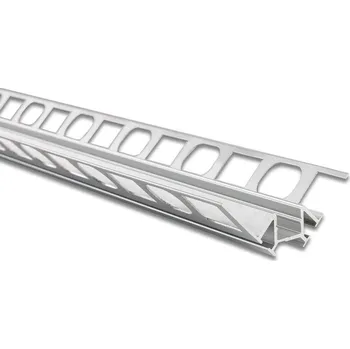 LED páska Hliníkový profil DR pro obklady a dlažbu, 56x22mm, včetně černého difuzoru, 2m