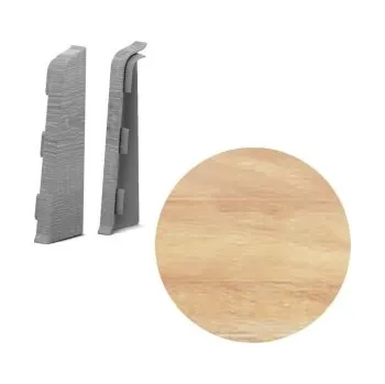 Podlahová lišta Salag AC AP28/1 koncovka L+P k soklové liště SG75, PVC Ořech zlatý, 1 pár