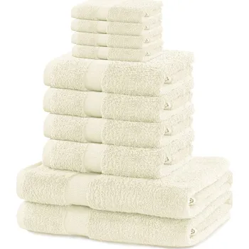 Ručník Sada ručníků DecoKing Kunis ecru, velikost 2*70x140+4*50x100+4*30x50