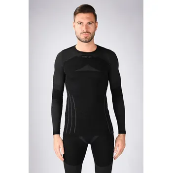 Pánské tričko Iron-ic Pánský MERINO SET - triko s dlouhým rukávem a legíny Barva: Blue/Black, Velikost: XXL